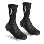 CCN Pro Aero Cycling Shoe Covers Windproof Waterproof PU, Black/White S/M/L 1 Pair