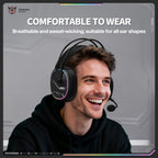 ONIKUMA X91 Gaming Headset Hi-Fi Surround Sound/USB Sound Card for PC PS Wired Gaming Headset Ergonomic Design