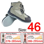 Fishing Shoes, Outdoor Fly Fishing Boots, Felt or Rubber Sole Sea River Reef Rock Fishing Boots, Hunting Fishing Waders Boots