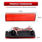 2pcs LED rear bumper reflector brake lights, red or smoked lens, for Renault Trafic Master
