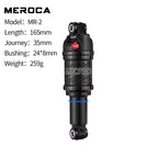 MEROCA MR-2 MTB Bike Air Shock Absorber 125/150/165/190mm Adjustable Air Pressure Aluminum Alloy Bicycle MTB Air Shock Absorber