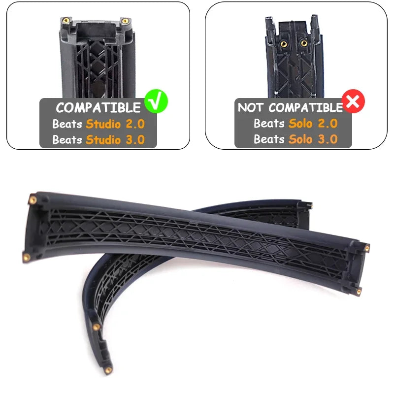 Replacement Headband Arch Plastic Parts Kit for Beats Studio 2.0/3 Headphones, Multiple Colors