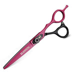 Spring clip screw double color hair scissors 6 inch 9cr18 steel barber cutting scissors and thinning scissors
