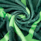 Leaf Pattern Flannel Throw Blanket Green, 115x150cm 150x200cm 180x210cm