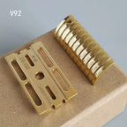 Dscosmetic CNC Brass safety razor V92 V95 Double cap
