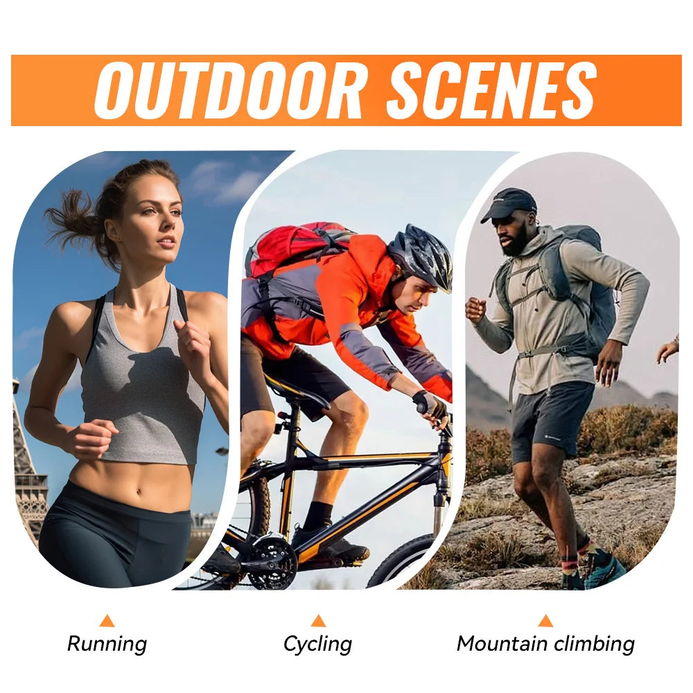 WRELS Waterproof Running Waist Belt Slim Sports Fanny Pack Invisible Fitness Phone Pouch for Hiking Travel Jogging Cycling