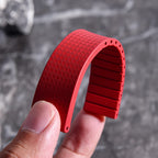 New Design CTS Fluororubber Watch Strap 18mm 19mm 20mm 22mm Quick Release Original Buckle Watch Bands FKM Strap For Cut To Size