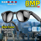 2026 New Smart Glasses 8MP Camera 1080P Video Shooting AI Real-time Translation SI BT Call Music Play Voice Recording Sunglasses