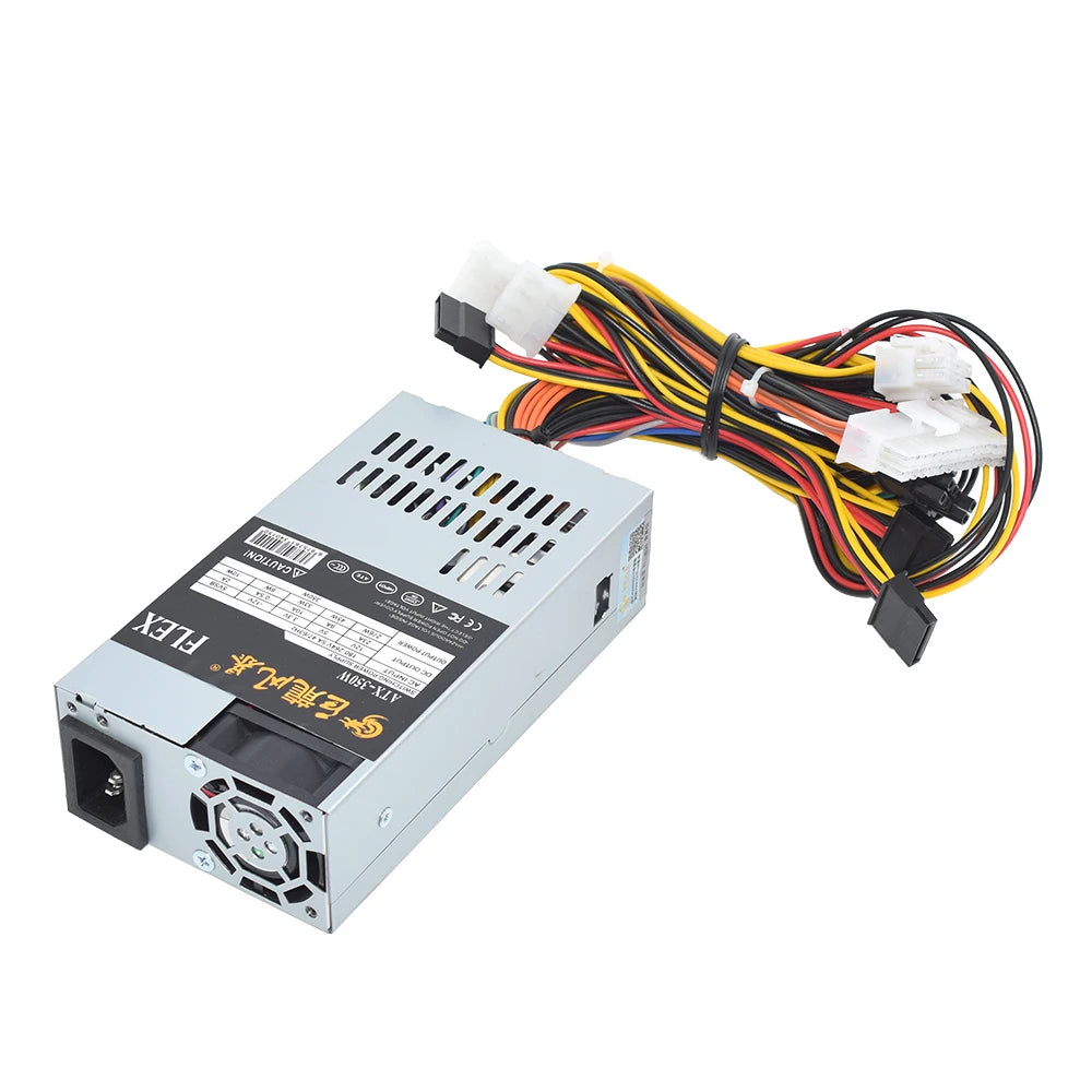 JULONGFENGBAO New ATX 350W PSU For NAS POS Cash Register Machine 180-264V 24Pin For Mini ITX Case Small 1U Flex PC Power Supply