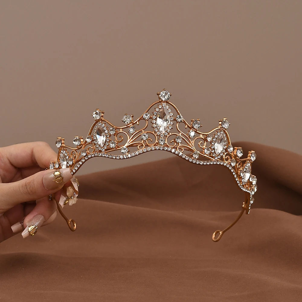 Princess Crystal Crown for Women Headbands Hair Accessories Bridal Wedding  Party Prom Jewelry Hair Accessories Decoration