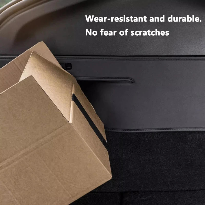 Rear Trunk Both Side Guards For Tesla Model Y PU Leather Surface Corner Protection Cover Cargo Liner Protector Anti-dirty Pads