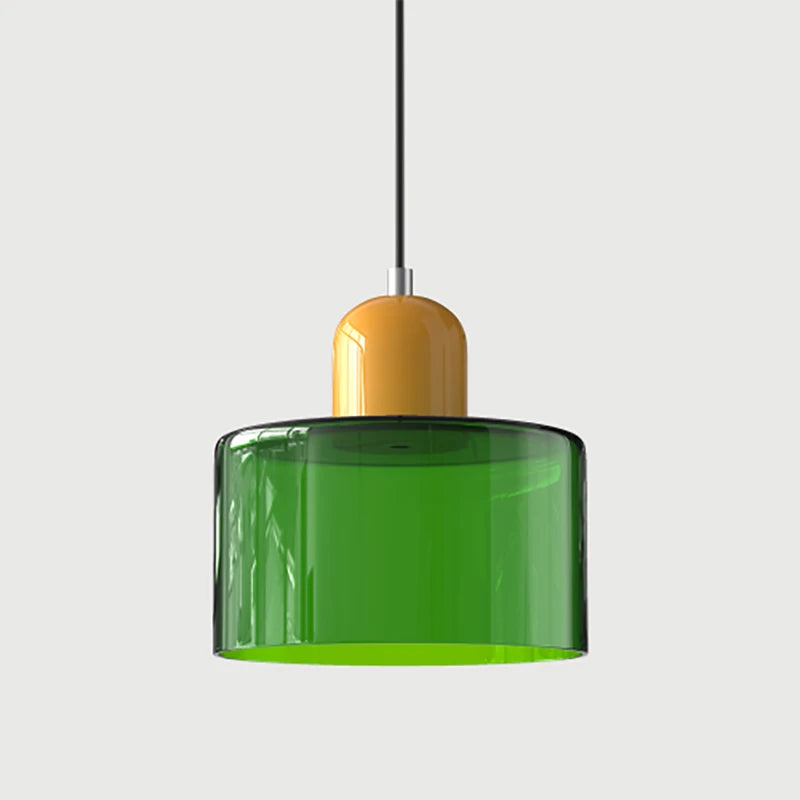 Glass pendant light chandelier, E27 socket, 1.9m cord, 90-260V, white shade