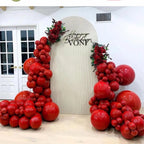 104pcs Balloon Garland Arch Kit, Red Mixed Sizes Latex Balloons for Birthday Wedding Decor