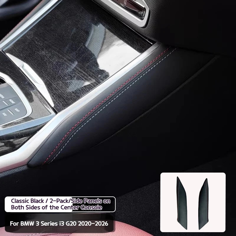 For BMW 3 Series i3 G20 2020-2026 The stitching and sponge interior accessories on both sides of the central control gear panel