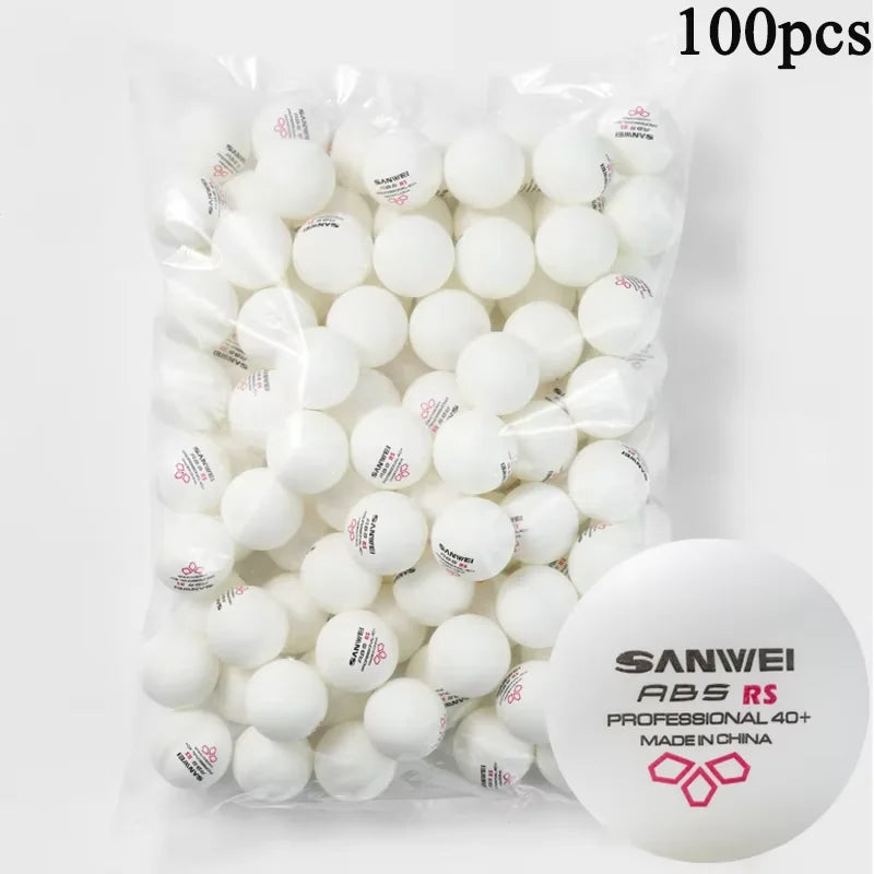 SANWEI TR/RS/3S 3 Star Table Tennis Balls 40+ ABS New Material Seamed Durable Professional Ping Pong Balls Training 50/100pcs