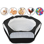 Portable Small Pet Cage Transparent Hedgehog Cage Tent Pet Playpen Open Folding Yard Fence For Dog Hamster Rabbit Guinea Pig