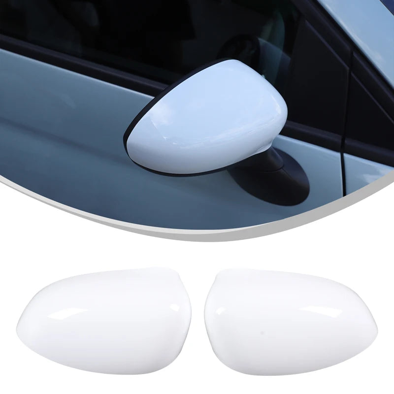 For Fiat 500 Rearview Mirror Cover, Car Side Rearview Mirror Protective Case, Decorative Cover, ABS (Change Version) 2016-2023