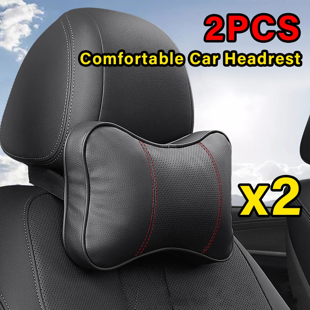Car Universal Headrest Pillow - Support Cushion, Seat Head Support Protector Auto Travel For Cadillac Escalade ATS CTS BLS SRX