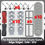 Fit for Roborock Qrevo C/Curv/CurvC/CurvC PRO/Edge/EdgeC/5AE/S5V/S5X/5AI/5XC Main Side Brush HEPA Filter Mop Pad Dust Bag Parts