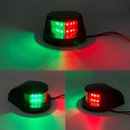 Waterproof DC12V LED Boats Bow Navigation Light Red Green Stern Sailing Signal Lamp for Marine Yacht Warning Light Accessories