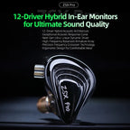 KZ ZSX Pro 5BA 1DD Hybrid Drive 10mm Dynamic Drive Unit Earphones HIFI Music Earbuds Sport Game Sport Headsets 2PIN Cable