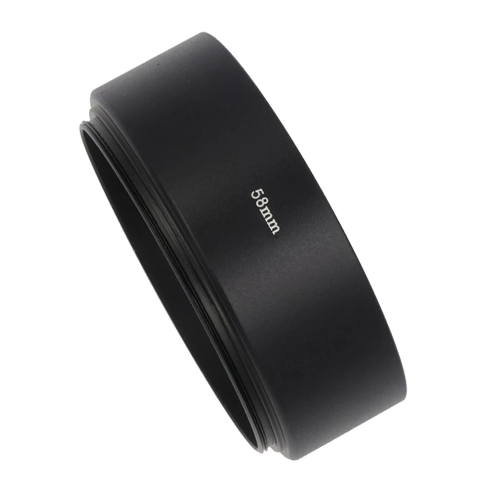 50pcs/lot  Camera Metal Standard Lens Hood 40.5mm 43mm 46mm 49mm 52mm 55mm 58mm 62mm 67mm 72mm 77mm DSLR Screwed Mount Sunshade