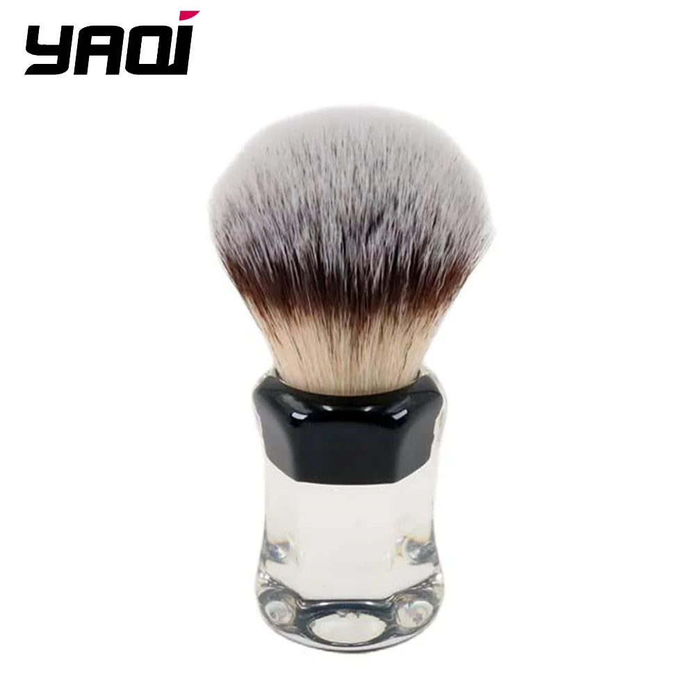 Yaqi Robin Synthetic Hair Clear Handle Men Wet Shaving Brush