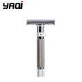 Yaqi Adjustable Safety Razor for Men, The Final Cut, Chrome & Gunmetal Finish
