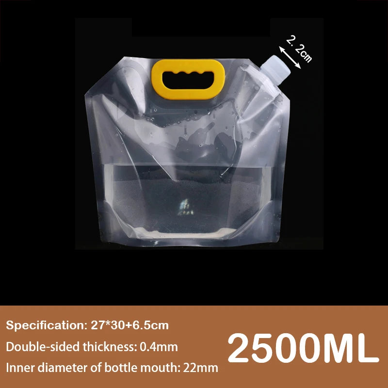 Transparent Spout Beverage Bag Reusable For Outdoor Travel Grain Storage Portable Ic Spout Pouches For Party Fruit Juice Beer