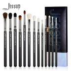 Jessup Eye Makeup Brushes set Professional Eye Blending Brush Synthetic Blends Shadow Crease Pencil Smoky T338