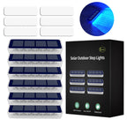 Solar LED Step Lamp Stair Lights Outdoor IP68 Waterproof Solar Light With Lens Anti-theft Design Decor Lighting For Garden Deck
