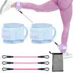 Yoga Exercise Tools Fitness Ankle Buckles Stretchy Leg Bands Resistance Bands Leg And Hip Trainer Adjustable Foot Support Sleeve