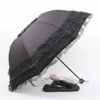 Vintage Lace Parasol Foldable Gothic Lolita Umbrella Lady Rain Anti-uv Protection Umbrella Dome Props Parasol Umbrella Lady