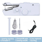 Portable Manual Sewing Machine Handheld Rope-free Electric Quick Build DIY Apparel Supplies Arts Crafts Home Garden Embroidery