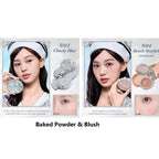 Makeup Gift Set Flowerknow Shell's Jewel Eyeshadow Blush Lip Glaze Setting Powder Correcting Primer For Women Full Kit
