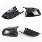 for BMW X3 G01 X4 G02 X5 G05 X7 G07 X6 G06 2018-2023 M style overlay Carbon Fiber Look Black Rearview Side Mirror cover Caps