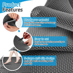 Waterproof Non-Slip PVC Floor Mat 40x90cm Dirt Resistant Indoor/Outdoor, Green Grey Red