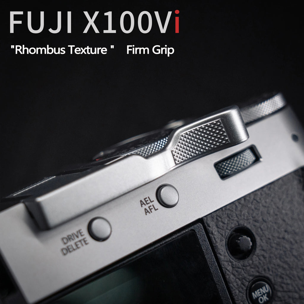 Aluminum Metal Hot Shoe Thumb-Up Hotshoe Thumb Up Grip for Fujifilm x100v Fuji X100VI Camera Hand Grip