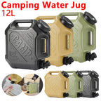 12L Outdoor Drinking Water Bucket with Spigot Water Container Large Capacity Water Storage Tank for Vehicle Car Camping Hiking