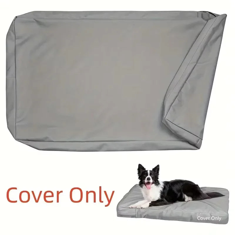 Replaceable Dog Bed Cover Made of Washable And Durable Oxford Fabric, Featuring a Removable Zippered Pet Bed Mattress Cover