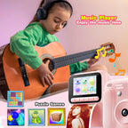 Color Printing Camera  Kids Instant Camera 32GB 1080P Thermal Print Digital Camera Print Photo Video Games Music Children Gift