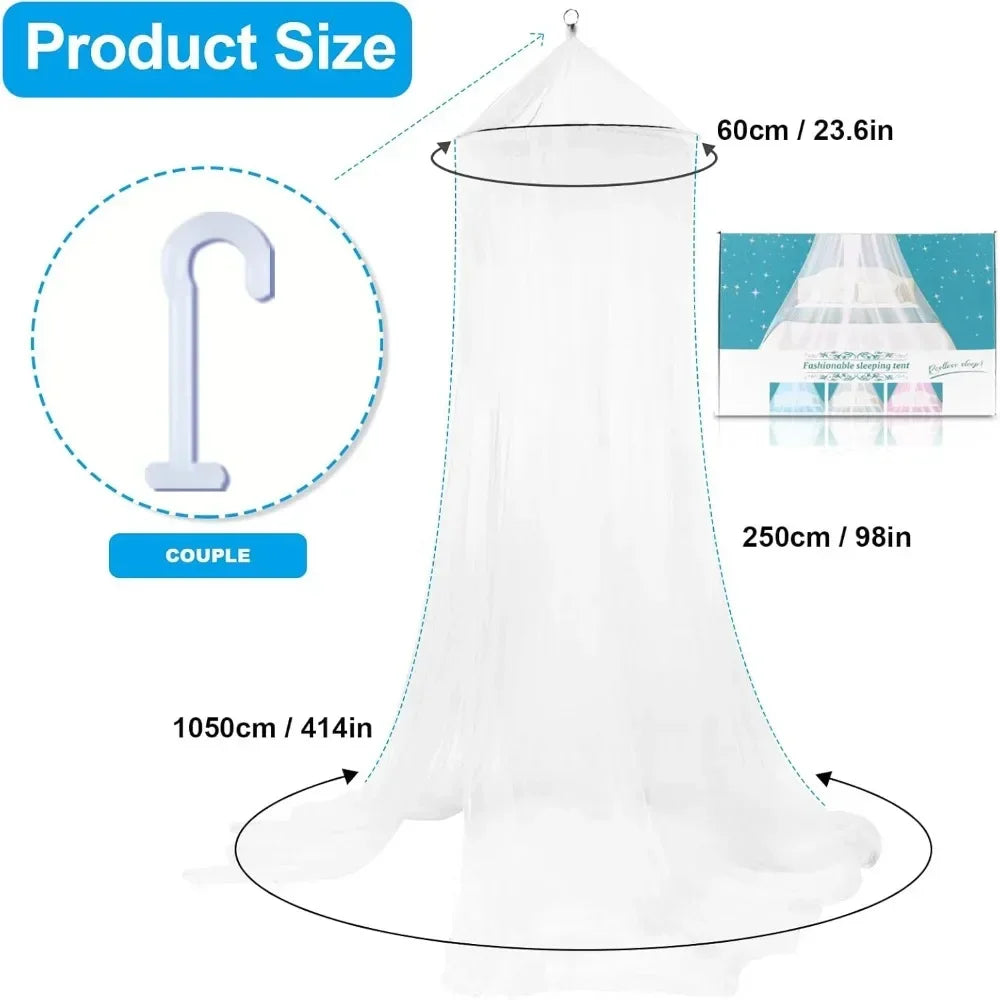 New 1/2Pcs Camping and Home Use Large Mosquito Net Bed, Mosquito Net Single Double Bed, 0.6x2.5x10.5M Mosquito Repellent Cover