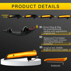 For Ford Focus Mk3 LED Light 2 3 Mk2 Mondeo Mk4 Turn Signal Lamp Flowing Side Wing Rear View Mirror Blinker Dynamic 2PCS