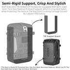 Rhinowalk Motorcycle Bumper Bag Waterproof 6L Universal Motorcycle Side Frame Bag with Internal Support Travel Luggage Tool Box