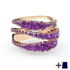 2025 New Dopamine Zircon Couple Ring Suitable for Rainbow Color Candy Theme Daily Dressing Party Party Party Preferred