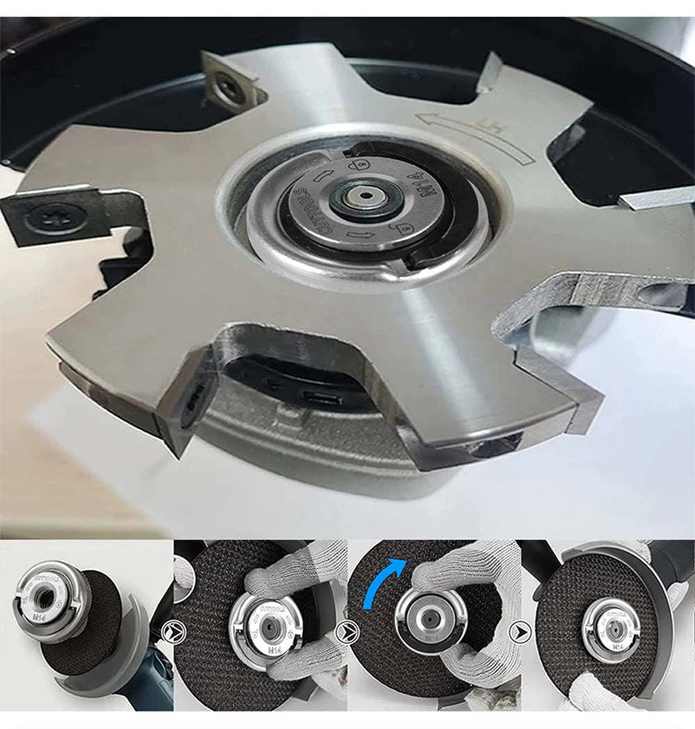 Quick Release Angle Grinder Locking Nuts M14 Angle Grinder Flange Nut Replacment Lock Nuts for Angle Grinder with M14 Spindle