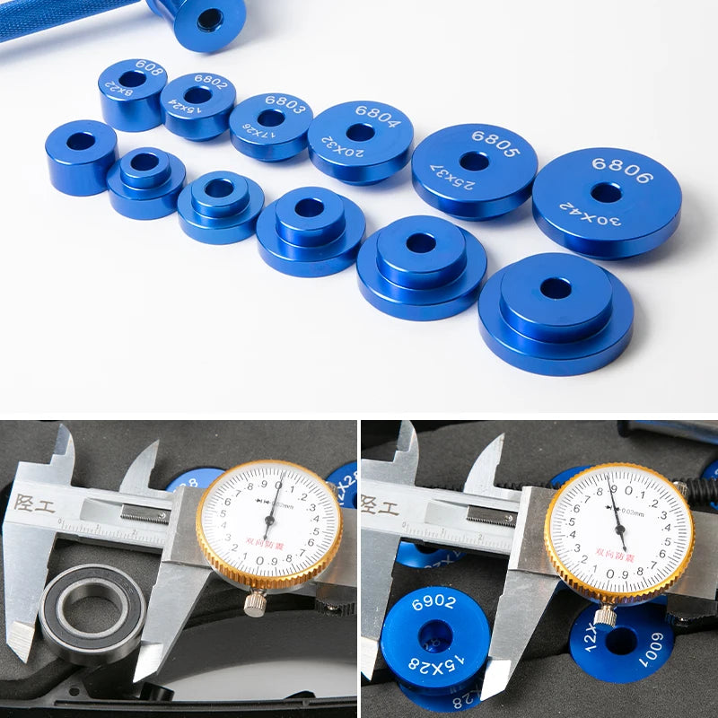 Bicycle Accessory Bearings Extractor Installation Tool Wheels/Hub Bearings Press Set BB Axis Soft Tail Frame Press Tool With Box