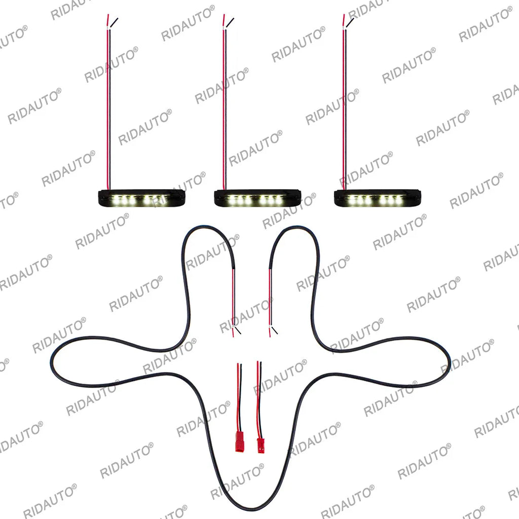 For Aftermarket Raptor Grille 3Pcs Amber White LED Light Pickup Grille Light DIY LED Light Fit For FORD RANGER RAPTOR 2023-2025+