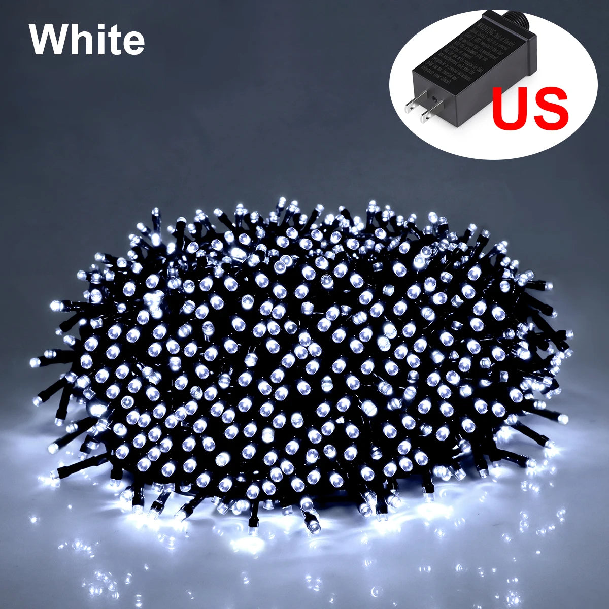White -US Plug / 30M 300LEDs