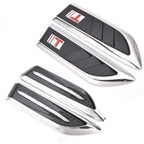 Car Fender Side Vent Sticker Electroplated Mesh Blade Trim Decoration, Style A/B